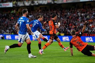 Thelo Aasgaard rescues point for Rangers in Derek McInnes’ first game in charge