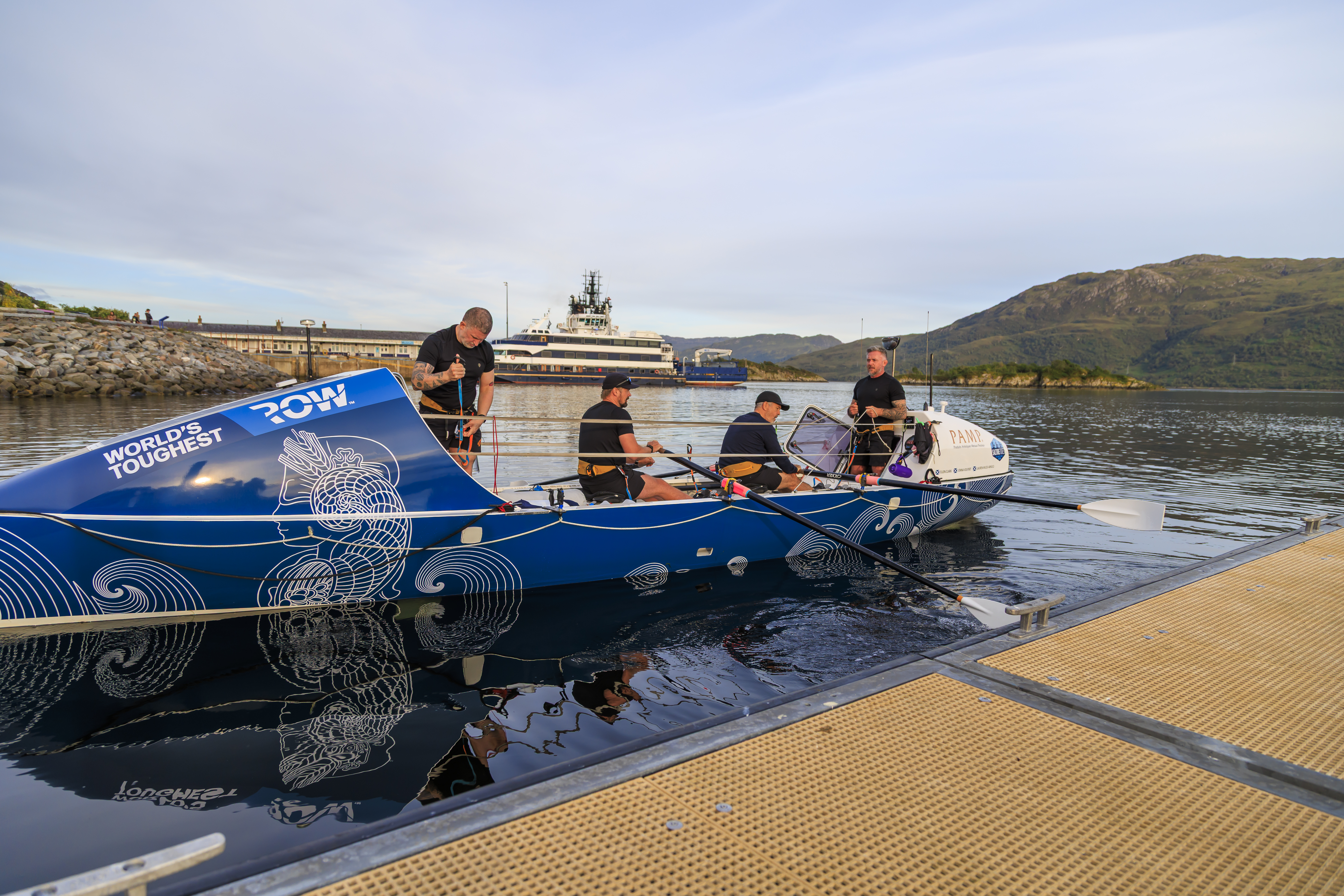 The foursome have already completed three legs around the west and south coast of Great Britain.