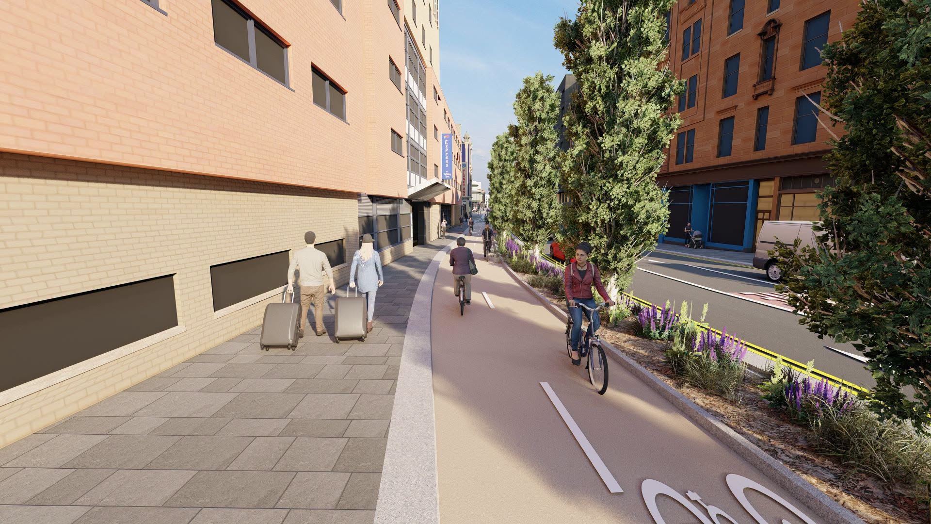 Stockwell Street will see new cycle lanes installed