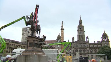 Refurbished statues return to George Square as £20m overhaul nears completion