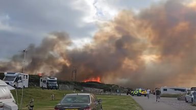 Firefighters battle major blaze through night near Moray coast