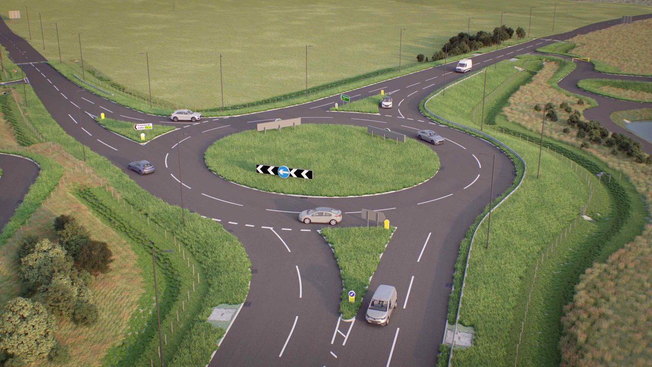New images show roundabout design for A90 Toll of Birness junction