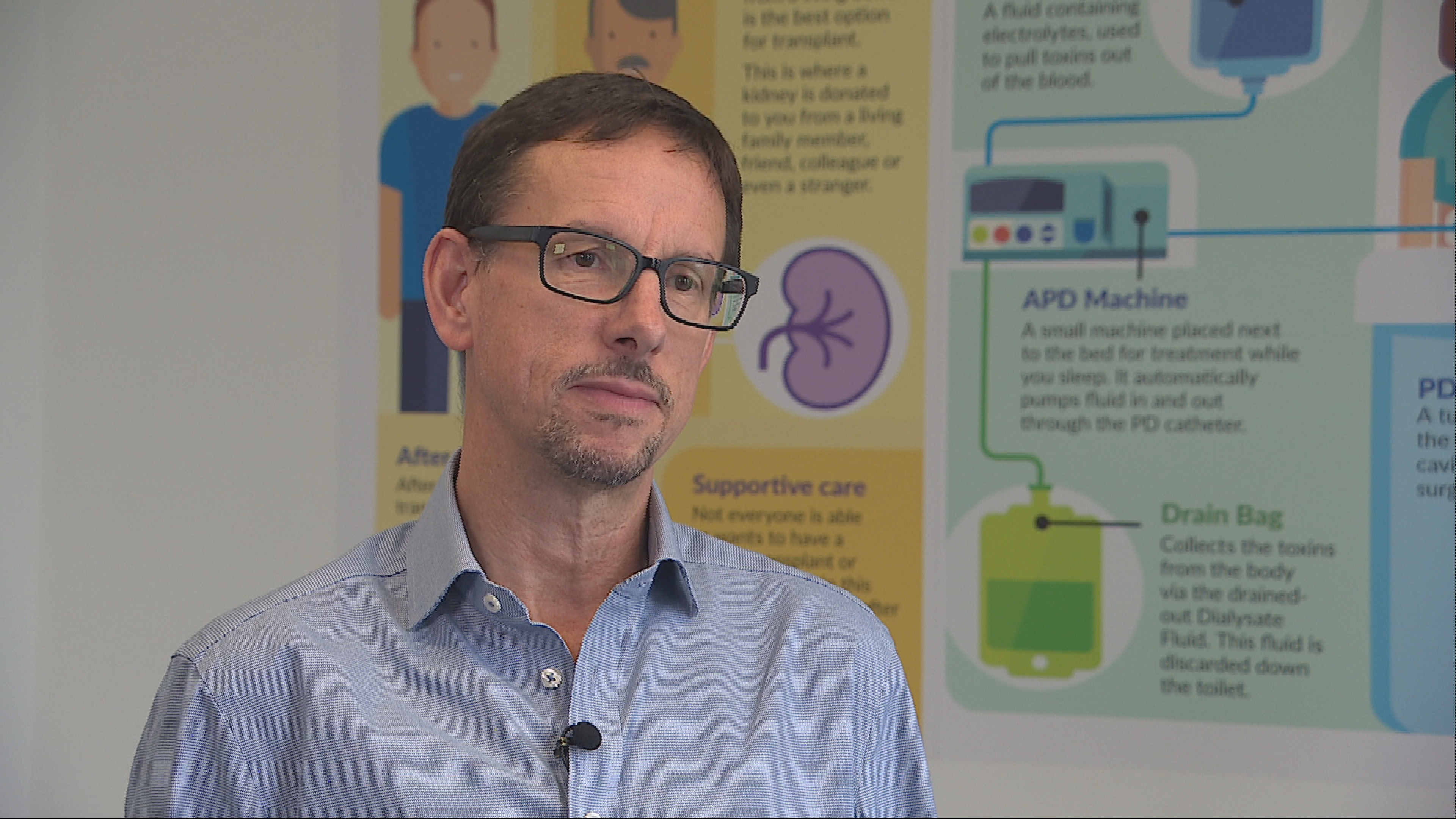 Consultant nephrologist Dr David Walbaum from Aberdeen Royal Infirmary