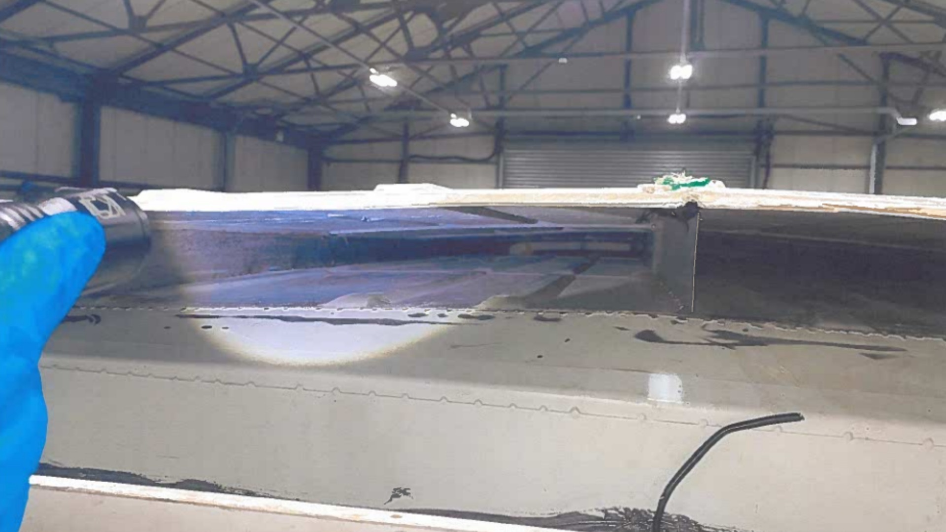 A purpose-built hide was discovered in the roof containing 27.5 kilos of herbal cannabis