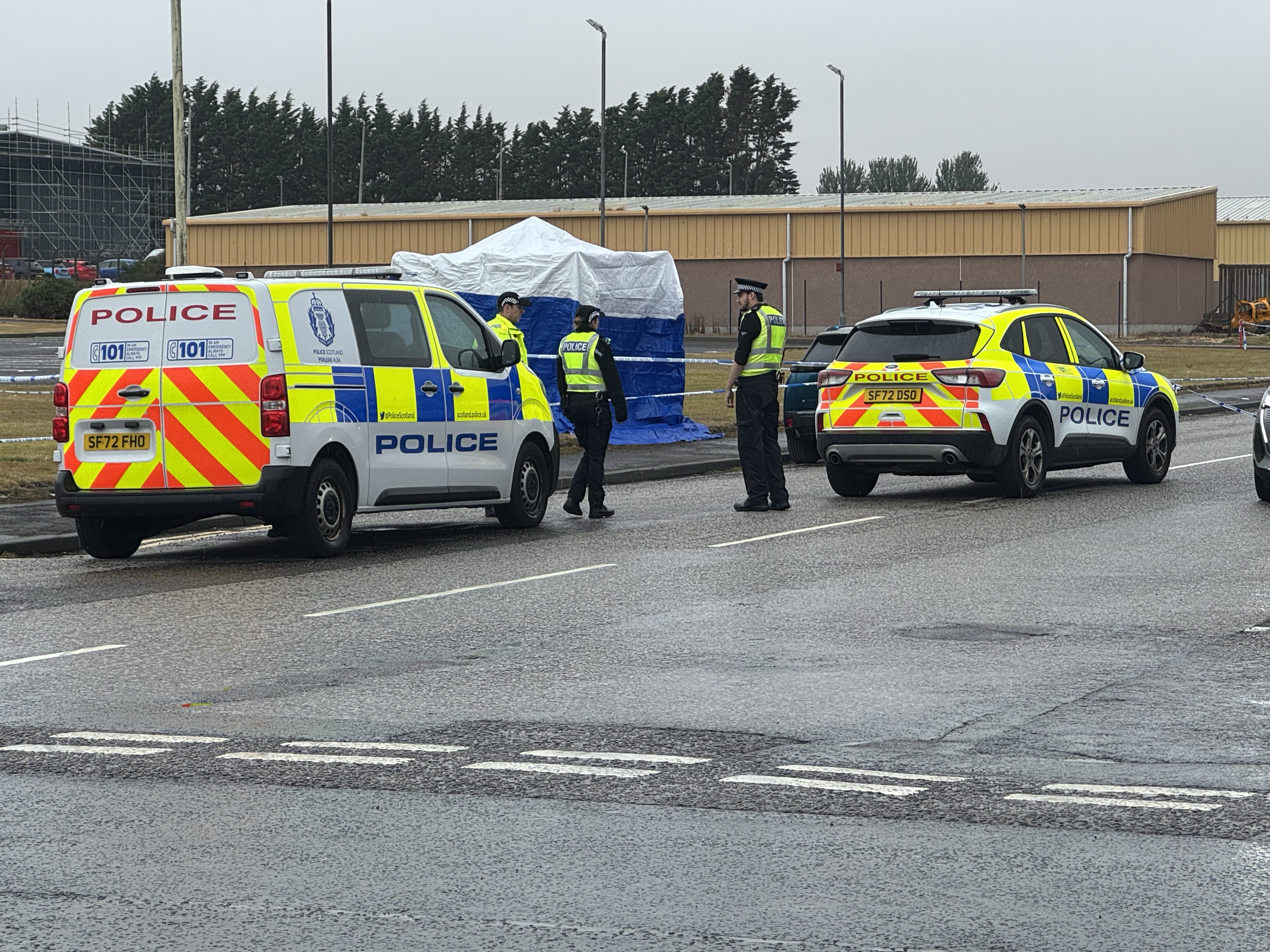 The girl was found injured in Elliot Industrial Estate in Arbroath
