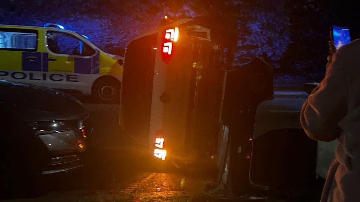 Driver charged after car flips following failed police stop in Cowdenbeath