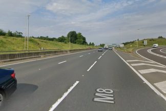 Section of M8 in North Lanarkshire closed after early morning crash 