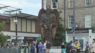 Edinburgh’s Knife Angel described as ‘powerful’ by mum of man stabbed to death