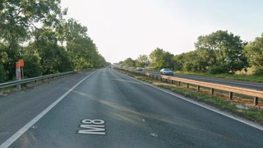 Stretch of M8 closed after crash near Glasgow Airport