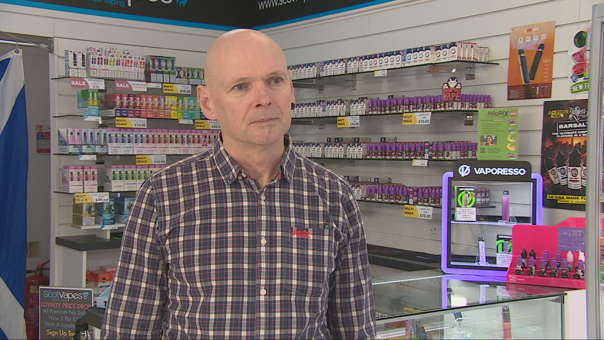 Mark Piggott, director of Scotvapes Highland.