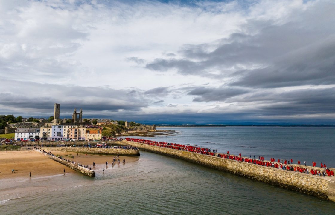 In pictures: University of St Andrews students take part in traditional pier walk