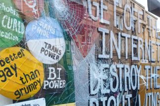 Queer bookshop Category is Books in Govanhill vandalised again, two weeks after targeted attack