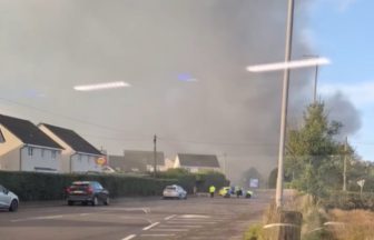 Fire crews remain on scene of blaze at Kilmarnock business park