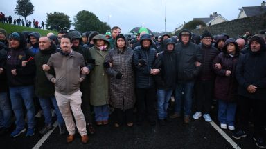 Garvaghy Road blocked by protesters of Orange Order parade amid calls for calm