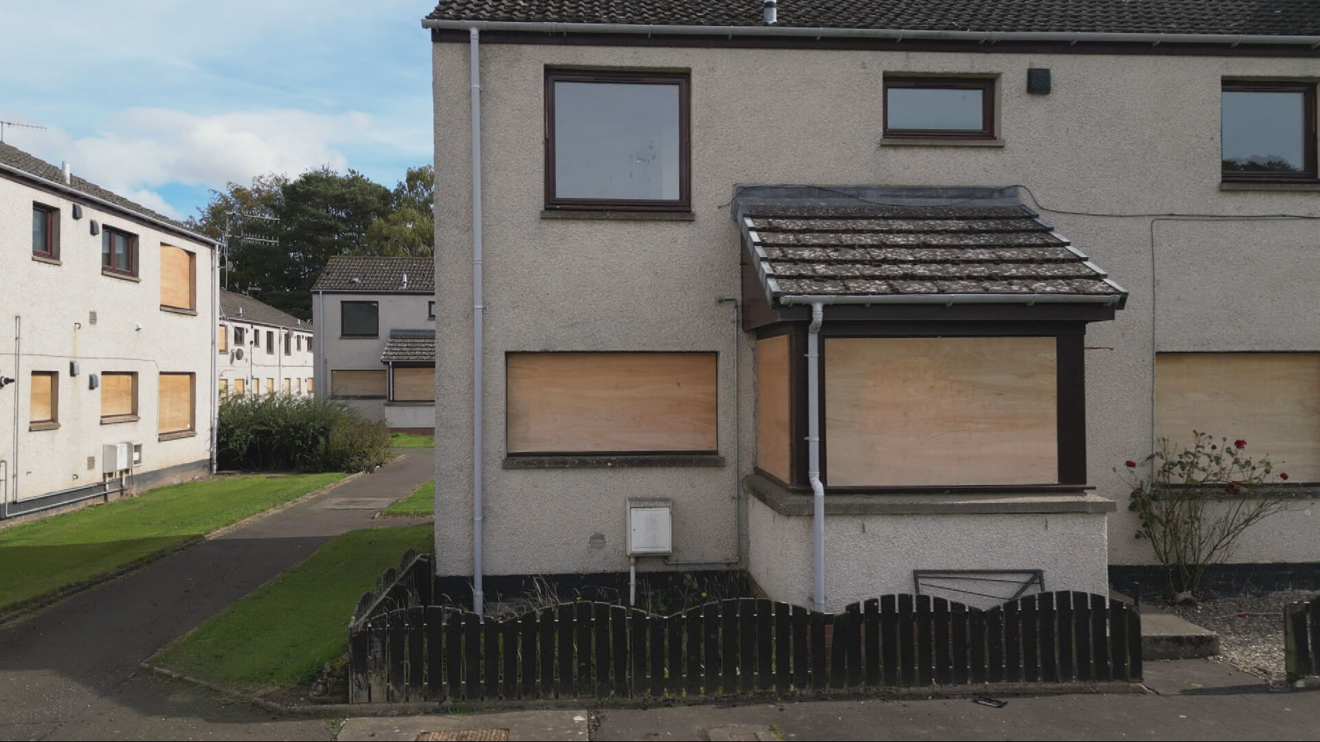 Homes still boarded up after Storm Babet