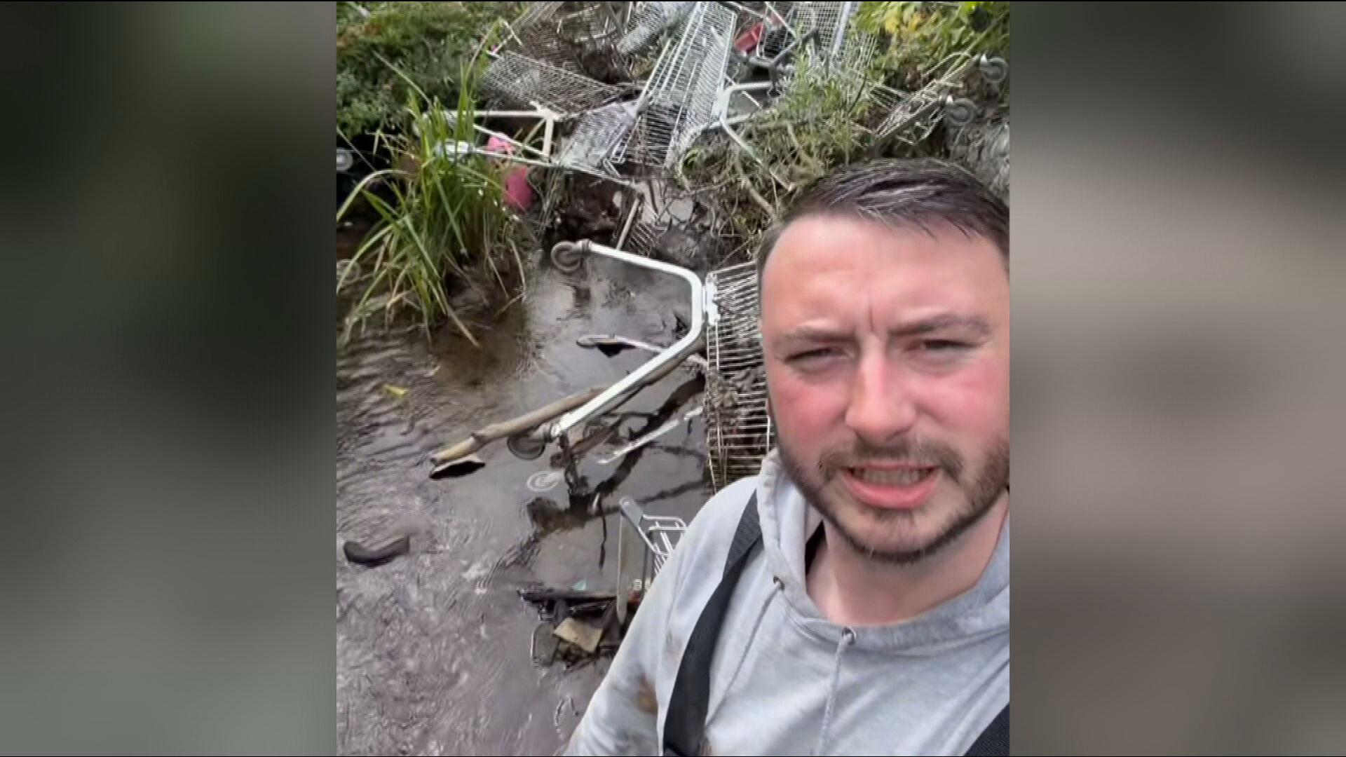 Keiran McGregor set himself a 100-day challenge to clean up the river