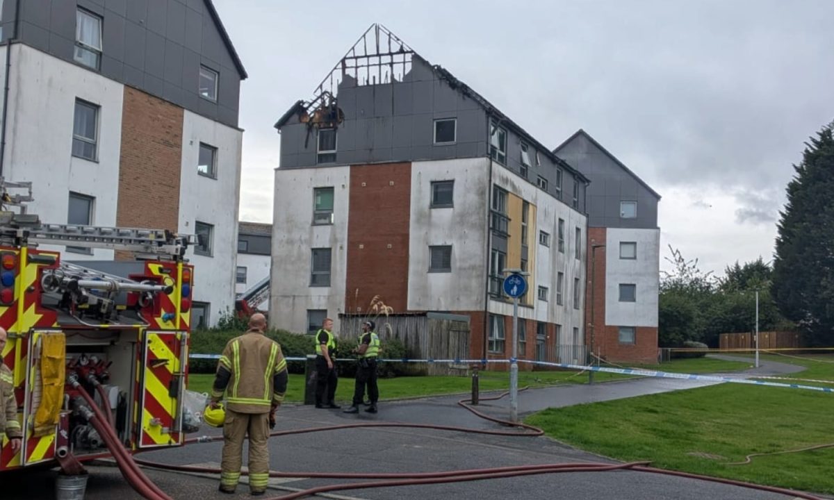 Baby among five rescued from Edinburgh home as fire tears through roof of flats