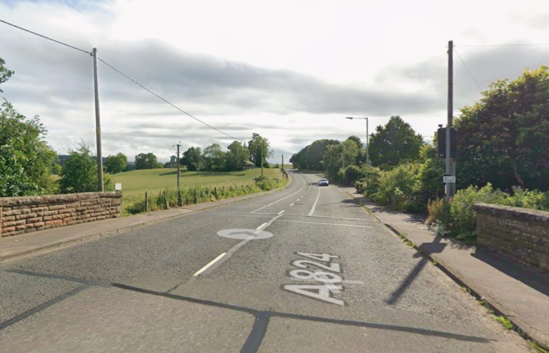 Man in hospital and road closed after crash involving van and lorry near Aberuthven