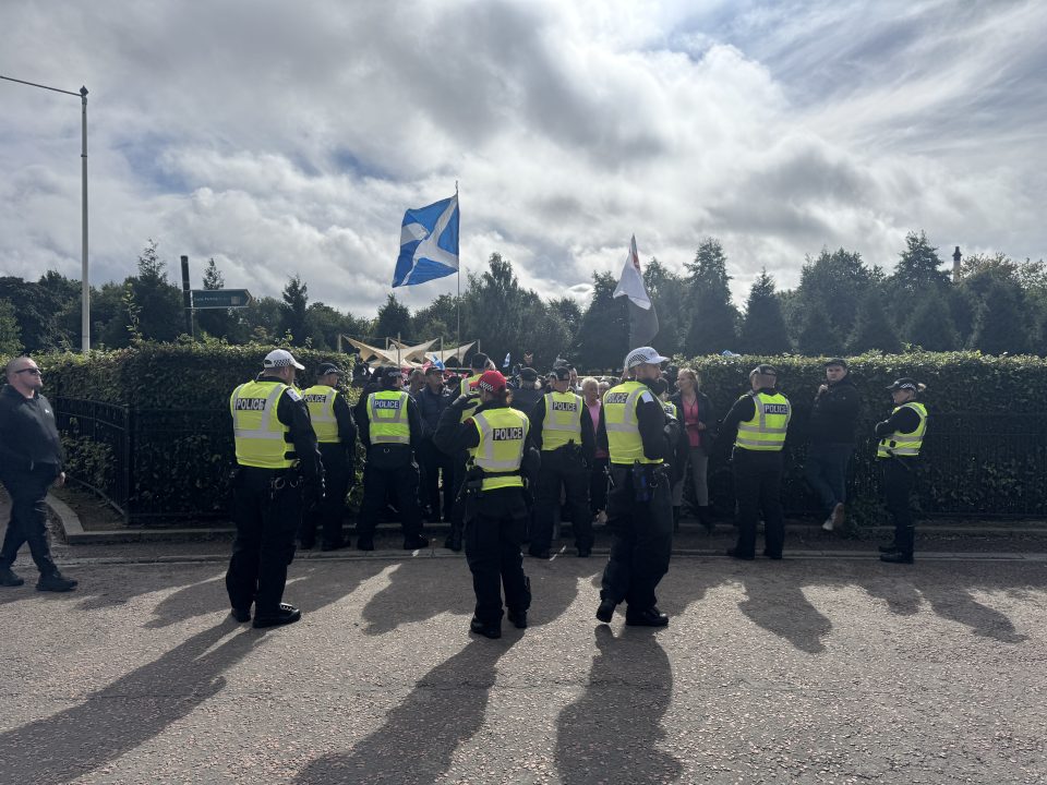 Hundreds gather at Glasgow Green protests